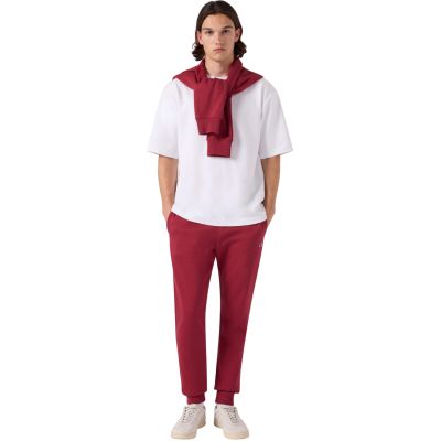 6. Champion Rippbündchenhose für Herren, Rot, 220299 RS508