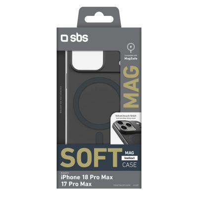 2. SBS Instinct Mag Case für iPhone 18 Pro Max / 17 Pro Max, kompatibel mit MagSafe – Schwarz