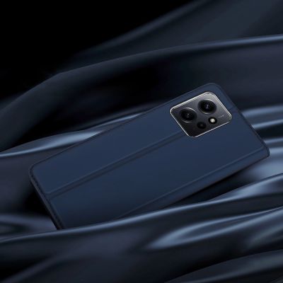 12. Dux Ducis Skin Pro Hülle für Xiaomi Redmi Note 12 Flip Card Wallet Stand Blau