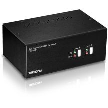 TRENDnet 2-Port DisplayPort KVM-Switch mit USB 2.0 Audio-Hub