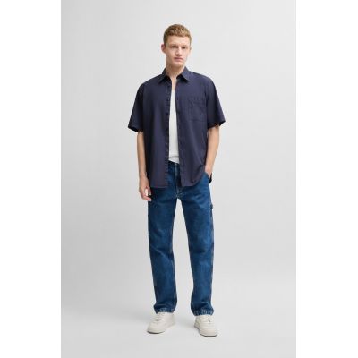 6. BOSS Relegant 6 Short M BLU Hemd (50537331-418)