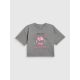 5. Mädchen-T-Shirt mit kastenförmigem Schnitt und Aufdruck 4F 4FJRAW26TTSHF4239-22S