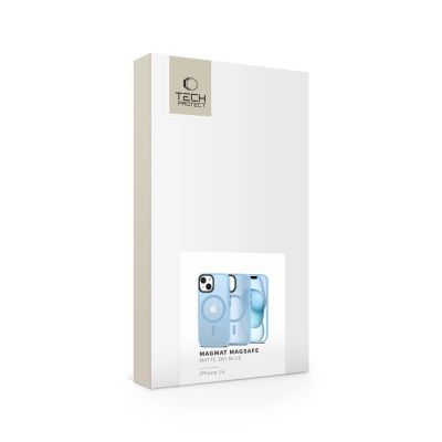 6. Tech-Protect MagMat MagSafe Hülle für iPhone 15 – Mattblau