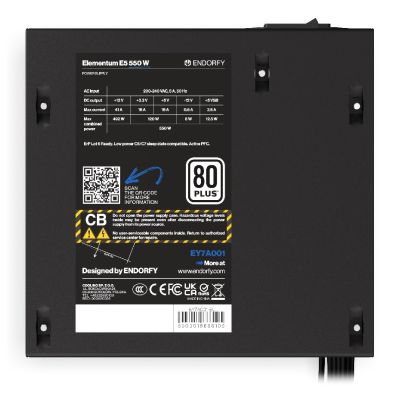 22. ENDORFY Elementum E5 550W Netzteil (EY7A001)