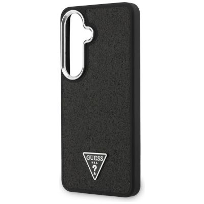 6. Guess Fixed Glitter Triangle MagSafe Hülle für Samsung Galaxy S26+ - Schwarz