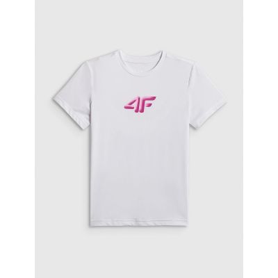 7. Schnelltrocknendes Sport-T-Shirt für Mädchen 4F 4FJRSS26TFTSF2388-10S