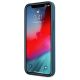 5. Guess, GUHCP12LLSLMGBL iPhone 12 Pro Max 6,7" blau/blaue Hardcase-Metall-Logoschrift