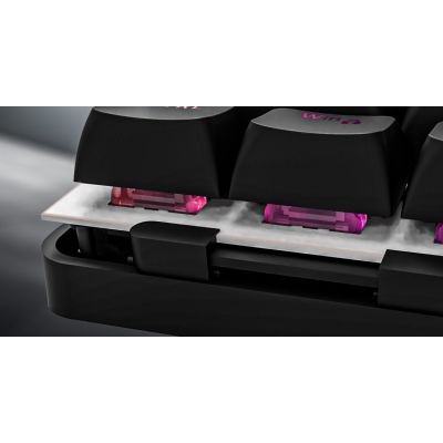 8. HATOR Rockfall 3 TKL Kabellose Tastatur Universal USB + RF + Bluetooth QWERTZ Englisch Weiß