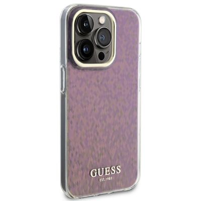 4. Guess GUHCP15XHDECMP iPhone 15 Pro Max 6,7" rosa/rosa Hardcase IML Faceted Mirror Disco Iridescent