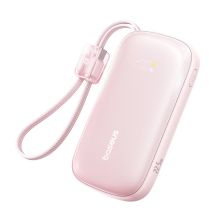 Baseus EnerFill FC21 Qpow 3 Ultra 20000mAh 22,5W Powerbank mit Display und Kabel – Pink
