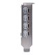 4. PNY NVIDIA A400 4 GB GDDR6 64-Bit, Low Profile, PCIe 4.0 x8, Einzelsteckplatz, 4 x Mini DisplayPort 1.4a, 50 W, LP-Blende, kleine Verpackung