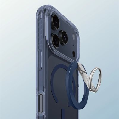 6. AmazingThing Titan Pro Grip Ring Set Hülle für iPhone 17 Pro, kompatibel mit MagSafe, Blau