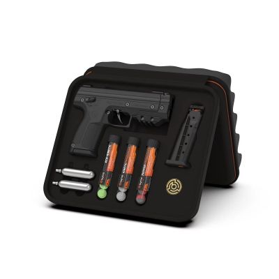 4. BYRNA SD XL SCHWARZ Gummi- und Pfefferkugelpistole k.68 CO2-12g Set (SX68300-BLK-XL)