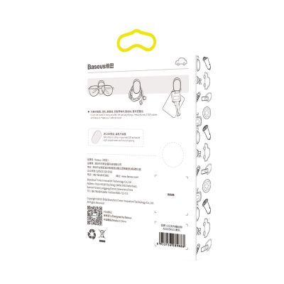 8. Baseus Small Shell Kleiderbügel für Auto, Zuhause, Garage 4 Stück - schwarz