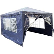 Gartenzelt-Pavillon 3x4x2,5m Marineblau Saska Garden