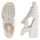 5. Beige Keilsandalen für Damen Rieker 67465-62