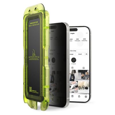 2. Ringke Easy Slide 2er-Pack Sichtschutzglas für iPhone 17 - Schwarz