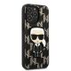 4. Karl Lagerfeld KLHCP13LPMNIKBK iPhone 13 Pro / 13 6.1" Hardcase schwarz/schwarz Monogram Ikonik Patch
