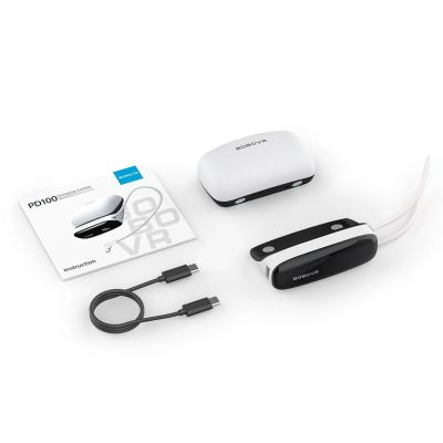 4. 2-in-1 Dockingstation und Powerbank für B100 BoboVR PD100 Kombi-Akku – Weiß