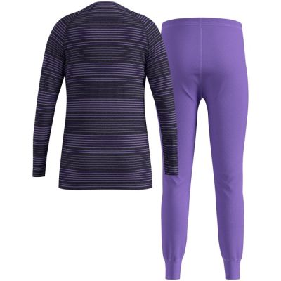 Thermounterwäsche - Odlo Set lang ACTIVE WARM SET Größe 140cm Schwarz