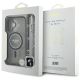 7. Guess IML Glitter MagSafe Hülle mit Perlenriemen für iPhone 16 - Schwarz