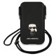 2. Karl Lagerfeld Saffiano Ikonik Karl 6,7'' Handtasche - Schwarz