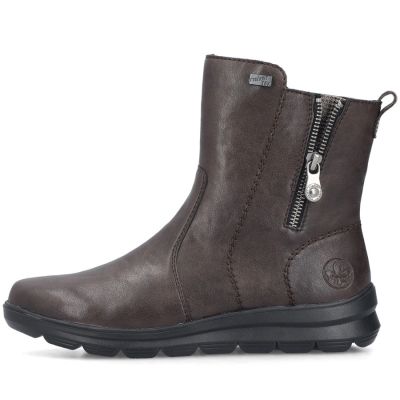 10. Rieker Z0074-25 bequeme braune wasserdichte Damen-Ankle-Boots