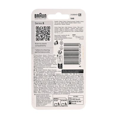 2. BRAUN Series 5 Ersatzkopf, schwarz