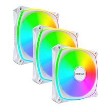 Montech RX120 PRO Computergehäuselüfter 12 cm Weiß 3 Stück.