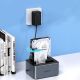 3. Orico 6626C3-C-V1 Dockingstation für 2 Laufwerke mit Offline-Klonfunktion, 2,5"/3,5" SATA HDD/SSD, Grau