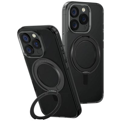 Uniq Swivix 360 Rotating Kickstand Case für iPhone 16 Pro - Schwarz