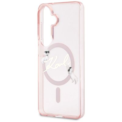 6. Karl Lagerfeld IML KC Script MagSafe Hülle für Samsung Galaxy S26 - Pink