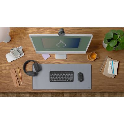 16. Logitech 920-012239 Tastatur und Maus inklusive, universell, kabellos (RF) + Bluetooth, QWERTY-Tastatur (American International), Graphit