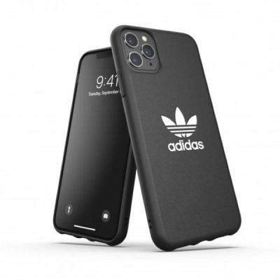 Adidas OR Moulded Case Basic für iPhone 11 Pro Max - Schwarz und Weiß