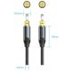 8. Vention geflochtenes optisches Audiokabel mit Aluminiumstecker, 5 m, Schwarz