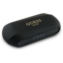 Guess Elongated Metallic Printed Logo Bluetooth TWS Kopfhörer + Dockingstation - Schwarz