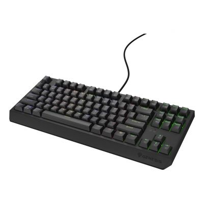 7. GENESIS Thor 230 TKL Gaming-Tastatur, USB, QWERTY, US-Englisch, Schwarz