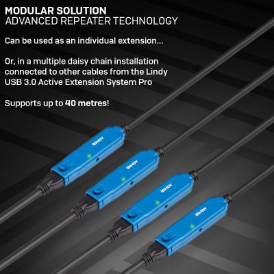 6. Lindy 43157 USB-Kabel USB 3.2 Gen 1 (3.1 Gen 1) 10 m USB A Schwarz