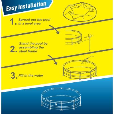 5. Ovaler Rahmenpool 305 x 76 cm, extrem robust, 12015V63