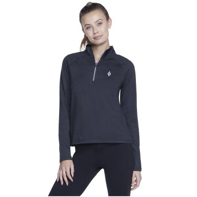 Skechers Skech-Knits Ultra Go 1/4 Zip LT4-BKCC Schwarz L