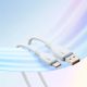 16. Baseus Pudding 100W USB-A - USB-C Kabel 1,2 m - Weiß