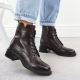 12. Braune Damen-Lederboots im Worker-Stil Filippo DBT7369