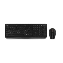 CHERRY Gentix Desktop-Tastatur und Maus inklusive, kabellos, schweizerisch, schwarz