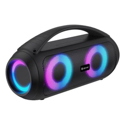 Denver BTG-618 Tragbarer/Party-Lautsprecher, tragbarer Stereo-Lautsprecher, Schwarz, 40 W