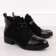 5. Damen-Wildleder-Stiefeletten, gefüttert, schwarz M.Daszyński MR2458-7