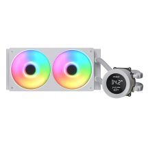COUGAR CGR-PSDVARGB-W-240 All-in-One-Flüssigkeitskühler für Prozessoren, 12 cm, Weiß