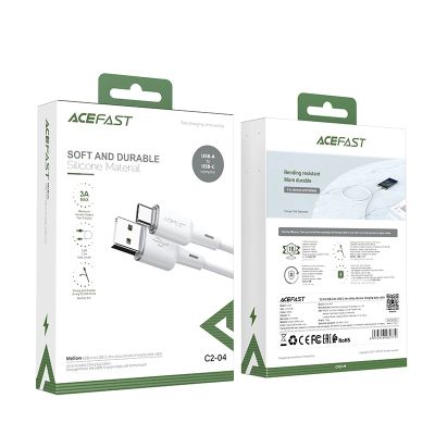 5. Acefast USB-Kabel - USB Typ C 1,2 m, 3 A weiß (C2-04 weiß)