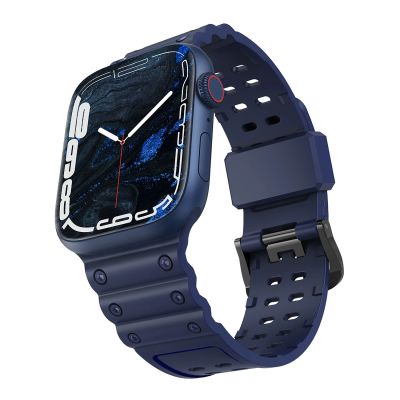 2. Armband Triple Protection für Apple Watch 38 / 40 / 41 mm Armband - Marineblau