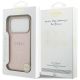 8. Guess Saffiano Classic Logo MagSafe Case für iPhone 17 Pro - Pink