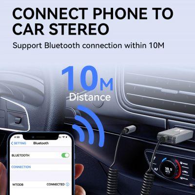 8. Wozinsky WTODB Bluetooth 5.3 Audioadapter / AUX-Audioempfänger